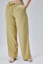 Linen Viscose Loose Fit Women's Trousers - 4