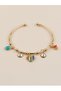 Lunavera Colorful Heart Charm Handcuff Bracelet