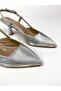 Silver Patterned 6 cm Heel Comfortable Fit Shoes 01493 - 2