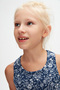 Midnight Garden Girl's Patterned Sleeveless T-Shirt - 3