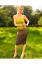 Degrade Color Thin Strap Midi Flexible Tulle Bodycon Dress - 2