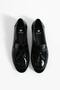 Women's Genuine Leather Ballerinas Black Patent Leather - 3
