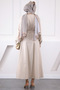 Floral Embroidered Dress with Stone Pockets - 3