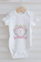 3-Piece Baby Body - Pink Royal Series - Letter E - 2