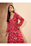 Floral Print Wrap Anarkali Kurta with Palazzos Set - 6
