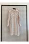 New Season Colorful Striped Shirt Collar Tunic