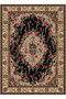 Kemal Collection Multicolored Rose Detailed Ethnic Motifs Patterned Woven Base Decorative Carpet Kemal70