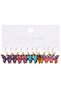 5pcs Colorful Butterfly Dangle Earrings Set