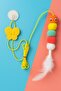 Elastic & Sticky Cat Fishing Rod – Cat Toy with Rattle & Plush Tail (Indoor / Home Use) - 4
