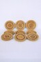 Handmade Rattan Coasters Set, 12-Piece Natural Weave Round Table Mat, Wicker Cup Protector - 5