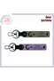 2-Piece Keychain with Child and Crescent Star Themed Name Written, Gray-Purple, Gift from Teacher to Student