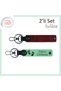 Heart Baby Foot Themed Keychain Set, Burgundy-Light Green, Cute and Personal Design Seekers