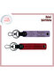 Volleyball Patterned Personal Keychain Set, Purple-Violet-Red, Gift Representing Team Spirit
