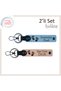 Cute Design to Add to Family Memories, Leather Set with Heart Baby Foot Figure, g Blue-Puppy Mouth