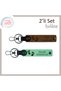 Emotional Gift for New Born Mother, Heart Baby Foot Themed Keychain Set, a Brown-Green