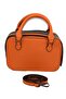 Women's Stylish Stone Detailed Zippered Adjustable Cross Strap Orange Hand and Shoulder Bag - 4