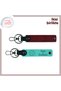 To Remind Memories of Every Number, Volleyball Ball Leather Keychain Set, Name Written, Burgundy-Turquoise