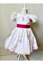 printed belted girls' floral dress - 4