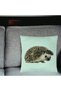 Pillowcase, Hedgehog Pattern, 40x40 Cm, Mint Green - 3