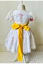 Belt Yellow Flower Children's Dress - 4