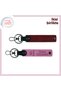 Trabzon Themed Gift Keychain Set No. 61, Special Production for Your Name X2, Burgundy-Pink