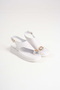 Finger Flip Flops, Over-The-Toe Gold Accessory Women's Sandals