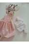 Play & Sleep Companion Handmade with Moving Arms - Organic Deer with Plug-In Clothes - Length: 37cm - 4