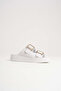 Casual Double Gold Buckle Daily Comfortable Stylish Women's Slippers - 6