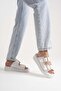 Casual Double Gold Buckle Daily Comfortable Stylish Women's Slippers - 3