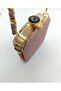 Women's Single Stone Square Glitter Model Strap Evening Dress Women's Bag - 4