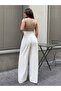 Waist Gipe Elaborate Super High Waist Loose Leg Women's Pants - 2