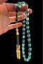 Vernier Water Green Powder Amber Prayer Beads, Amber Gift Wooden Boxed Rosary - 2