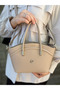 Nçs Mink Women's Hand and Shoulder Bag – Stylish Metal Detail, Medium Size (En:19Xboy:17) - 7