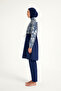 Full Covered Hijab Swimsuit 4 Piece Set, Water Repellent, Quick Dry R2504 - 6