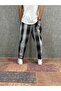 Patterned Baggy Trousers with Elastic Waist - 2