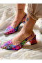 Maria Colorful Snake Skin 5 cm Heel Sandals