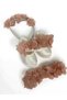Laser Floral Maternity Mother's Crown Bandana and Baby Booties - 5