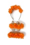Laser Floral Maternity Mother's Crown Bandana and Baby Booties - 3