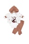 100% Customer Satisfaction Organic Cotton 3-Piece Baby Boy Body & Zıbın Hospital Release - 3