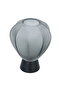 Glass Candle Holder Alsaif Gallery, 15.5×15.5×20 cm, with Wooden Base - Gray - 2