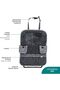 Baby Back Seat Organizer – Top Buckle Fastener, Transparent Tablet Pocket, Side Hoo - 3