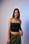 Submersible Fabric Crop Strapless Blouse - 3
