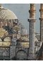 Landscape Series-30 Woven Tapestry Fabric - Galata Tower and Süleymaniye Mosque - 4