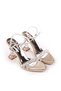 Shoe Basket 4748 Women's 9 cm Heel Stone Evening Dress Sandals