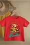 Chilling Sweet Dog Printed Cotton Circle Neck Short Sleeve Youth and Children Tshirt