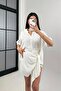 bow tie detail design pinterest equivalent mini skirt short sleeve oversized shirt stylish linen set - 8