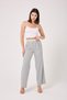 Joyful Double Waistband High Waist Side Hidden Zipper Wide Leg Women's Pants - 5