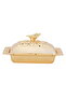 Rectangular Gold Engraved Steel Tamriya with Lid, 12.3 cm