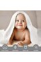 Newborn Baby Drying, Swaddle, Blanket 4 Layers Muslin White 100% Cotton 1 Piece - 2