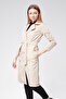 Women's Double Breasted Neckline Belted Trench Coat - 3